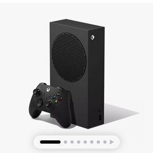 Xbox series s 
Basicallyy brand new used like three months of last year